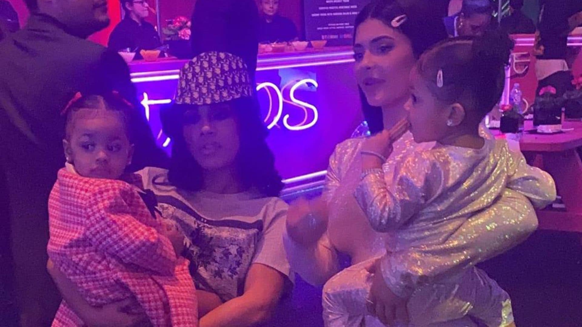 Cardi B’s daughter Kulture & Rosalía are glam guests at Stormi’s 2nd birthday bash
