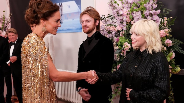 The Prince Of Wales And The Duchess of Cornwall, And The Duke And The Duchess Of Cambridge Attend The World Premiere Of "No Time to Die"