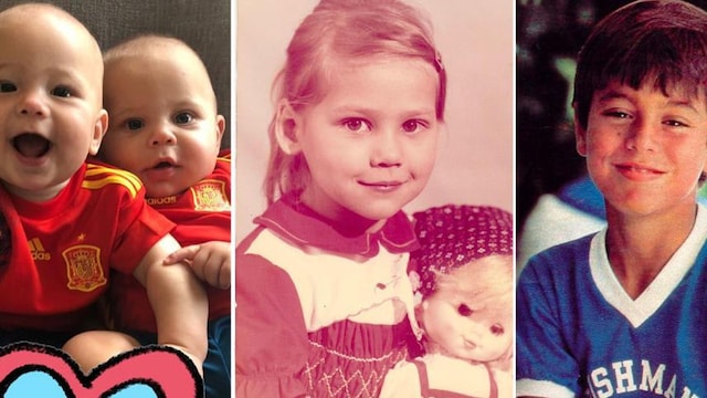 Enrique Iglesias and Anna Kournikova childhood pictures