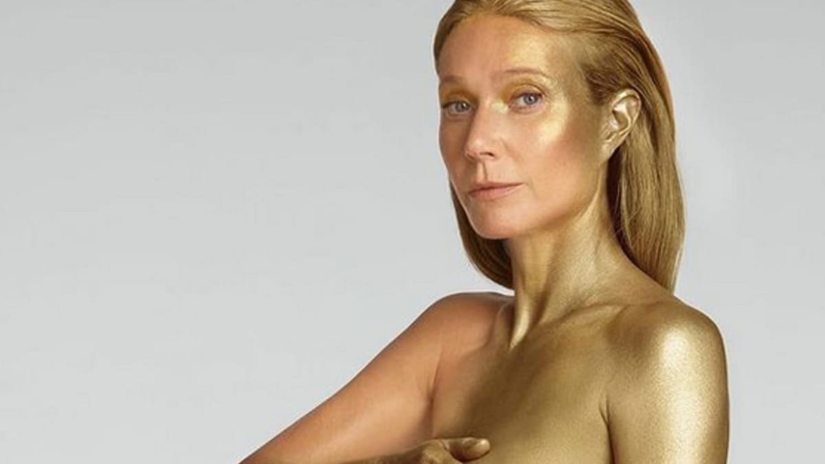 Gwyneth Paltrow poses nude for her 50th birthday