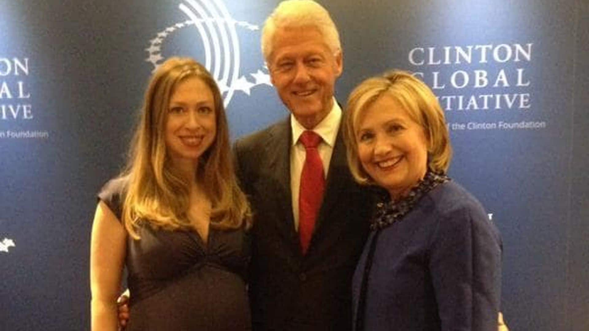 Bill Clinton on 'grandbaby watch' as Chelsea nears end of her pregnancy