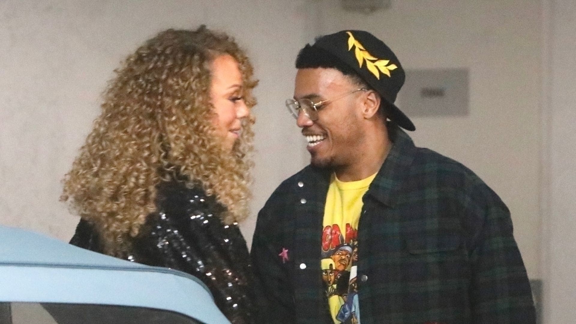 Mariah Carey and Anderson .Paak's date night: hand in hand with '90s hair