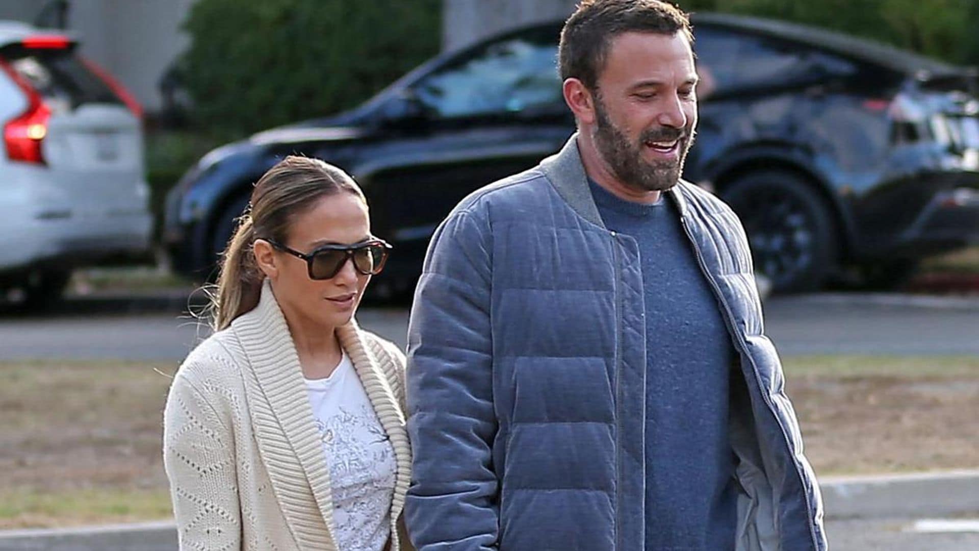 Jennifer Lopez and Ben Affleck share passionate kiss during morning walk in Los Angeles
