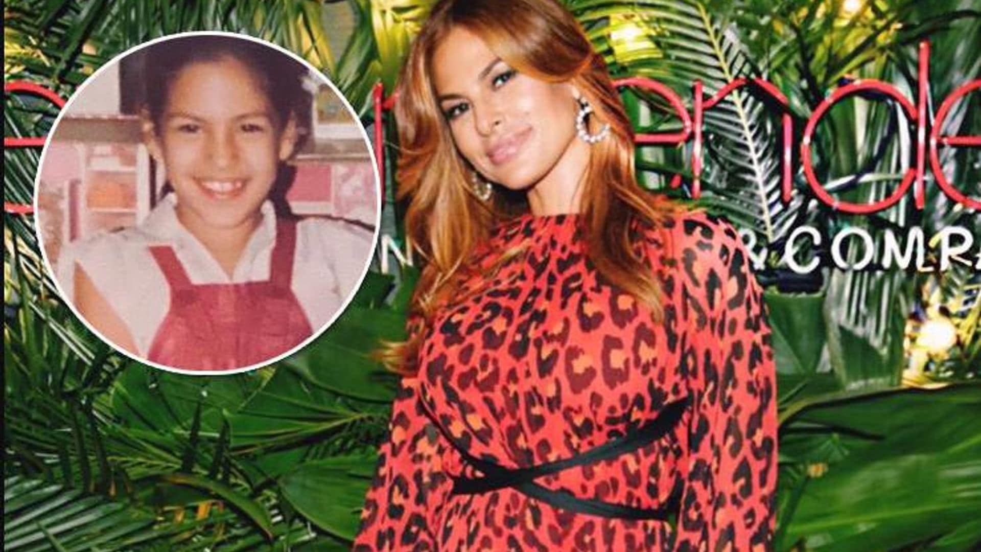 Eva Mendes is a little mama in cute throwback - check the perfect baby hold!