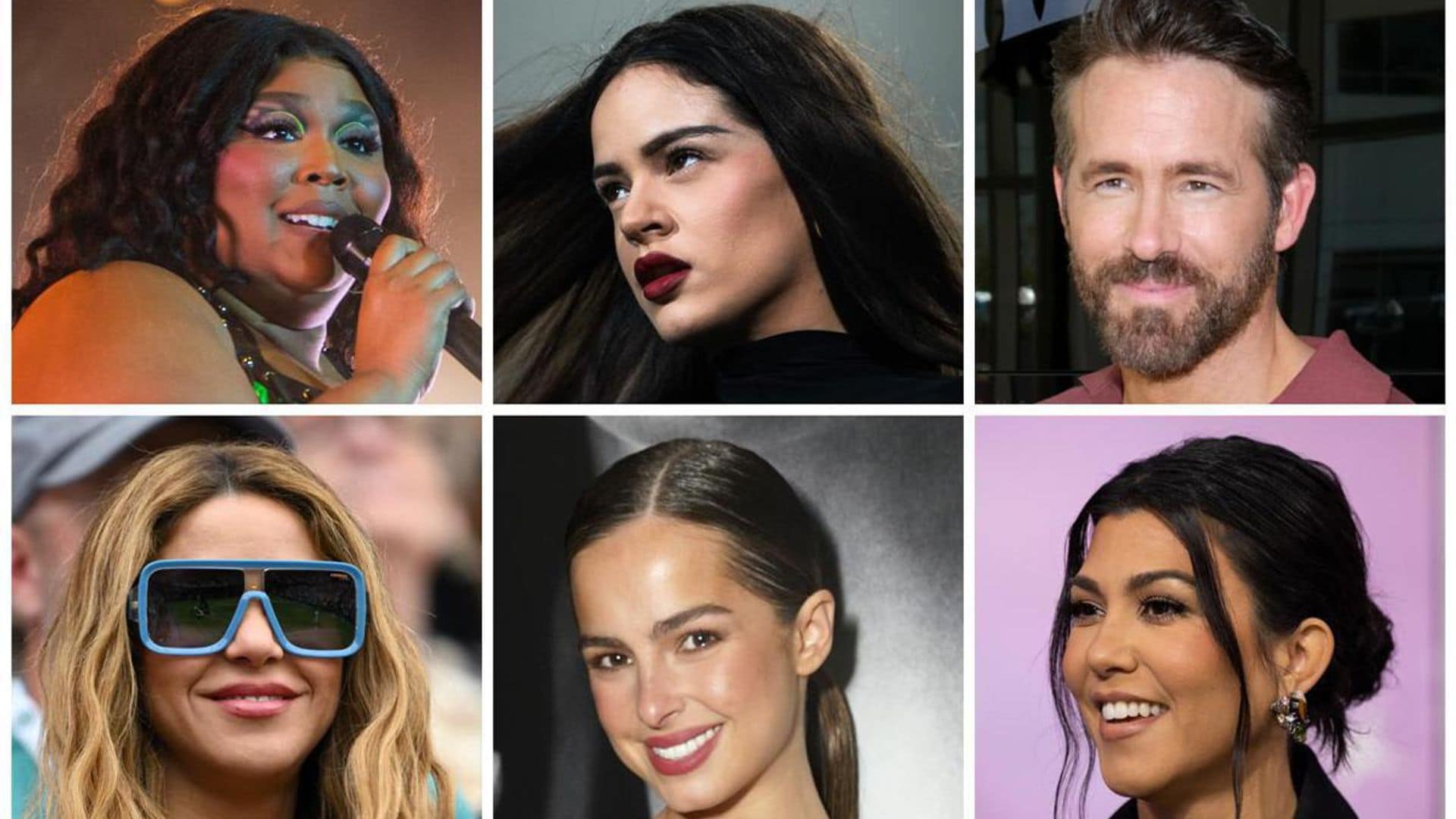 Lizzo, Rosalia, Ryan Reynolds, Shakira, Addison Rae, Kourtney Kardashian