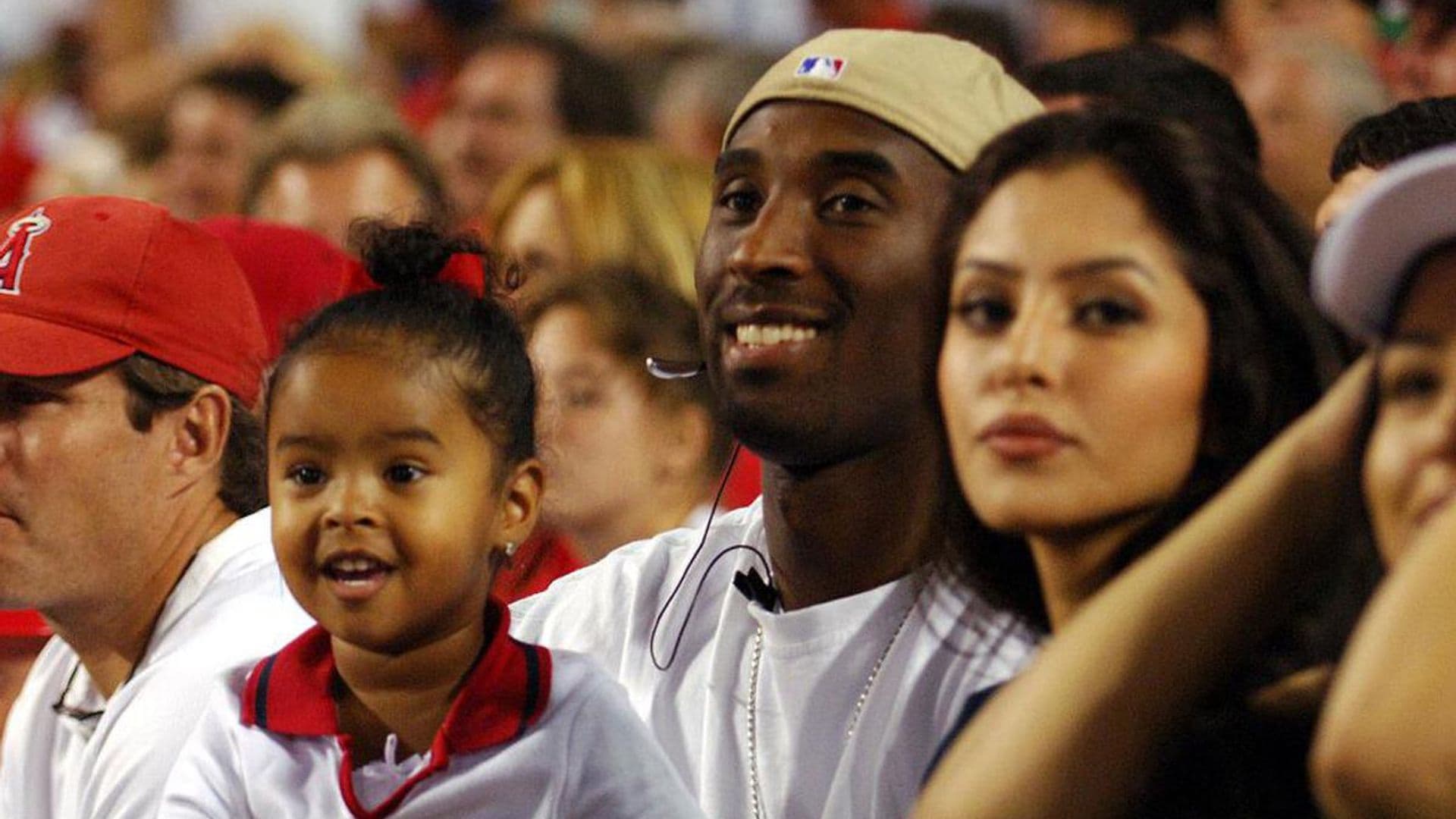 Kobe Bryant with wife Vanessa Bryant and daughter Natalia Diamante Bryant