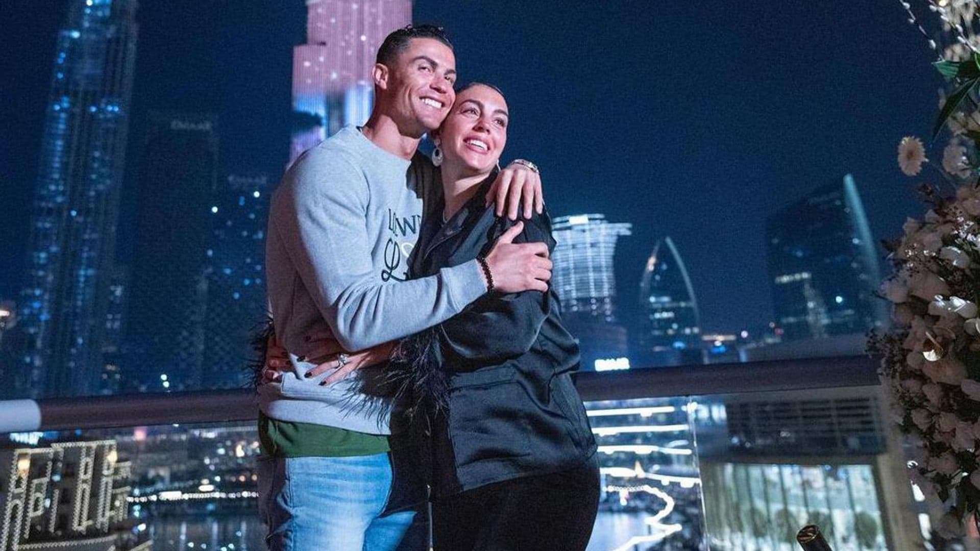 Cristiano Ronaldo lit up the world's tallest building for Georgina Rodriguez