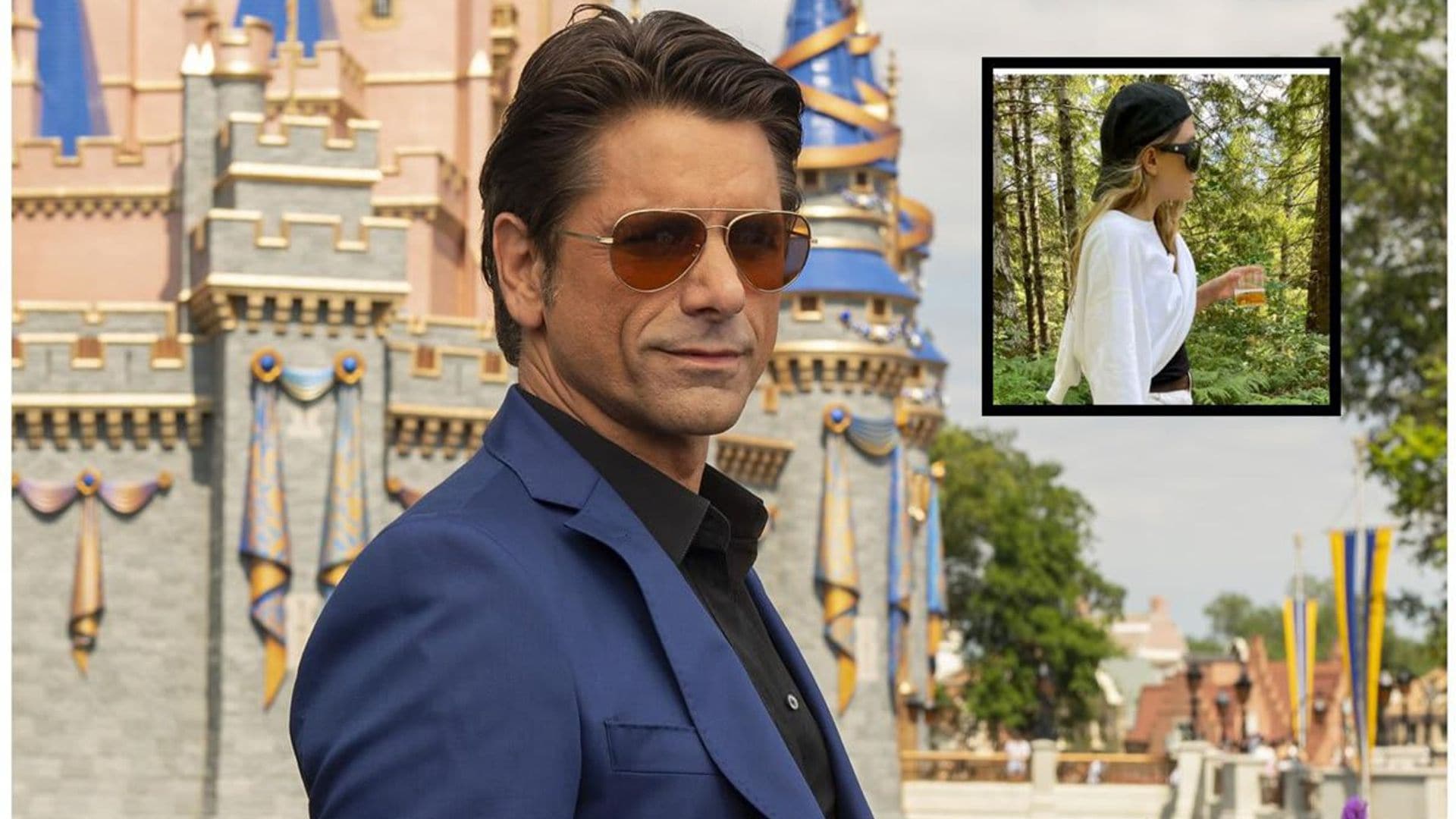 John Stamos reacts to viral photo of Ashley Olsen hiking with a machete and drink
