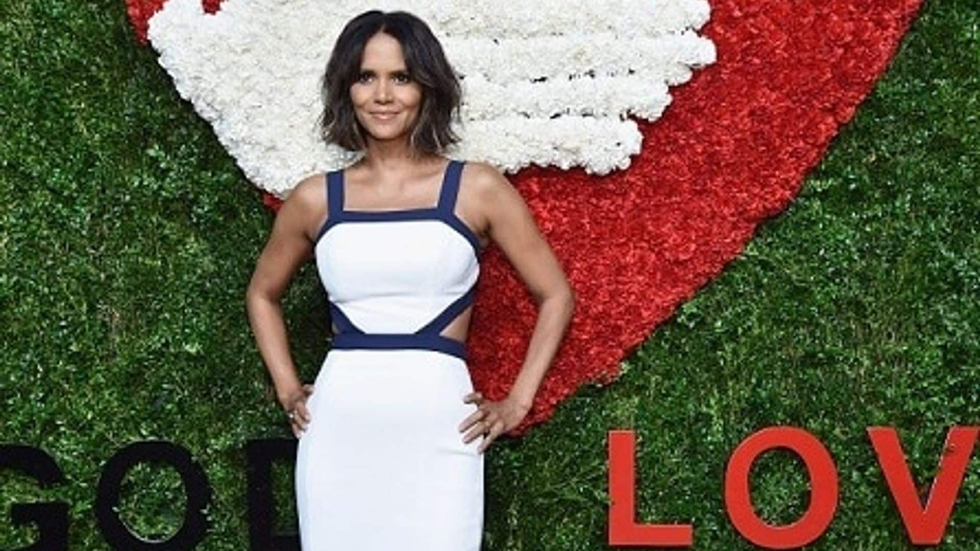 Halle Berry impresses Jimmy Kimmel in see-through ensemble