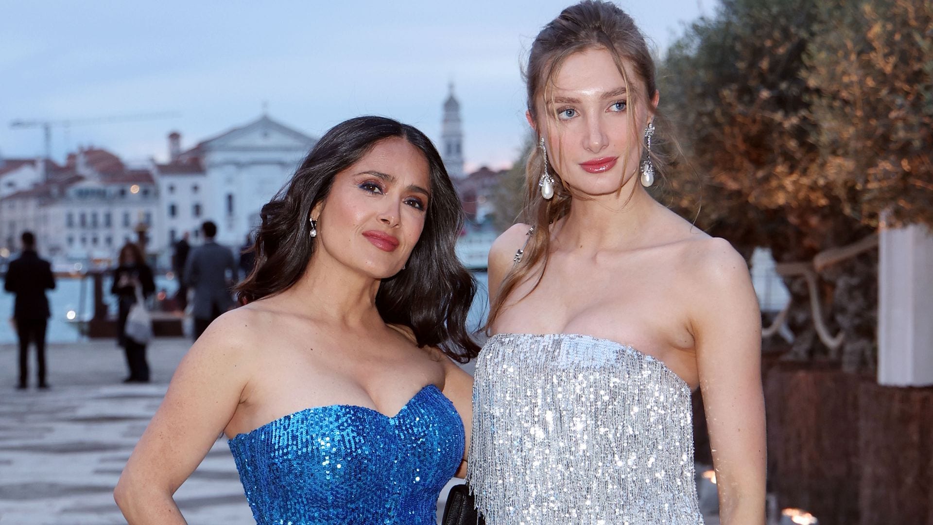 Salma Hayek and her stepdaughter Mathilde Pinault are bikini-ready in latest outing