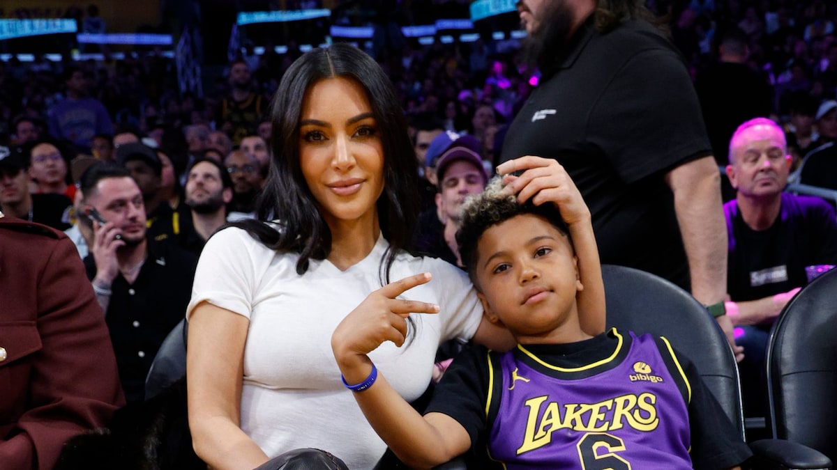 Kim Kardashian's son was inconsolable after his basketball game