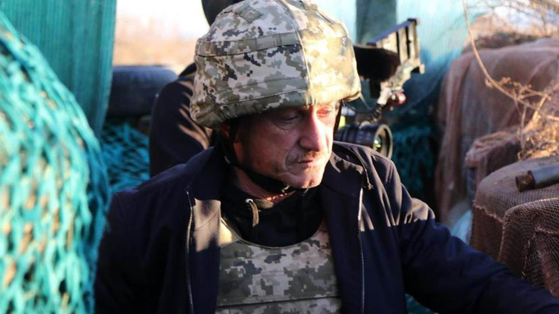 Sean Penn forced to walk miles to Polish border after abandoning car in Ukraine