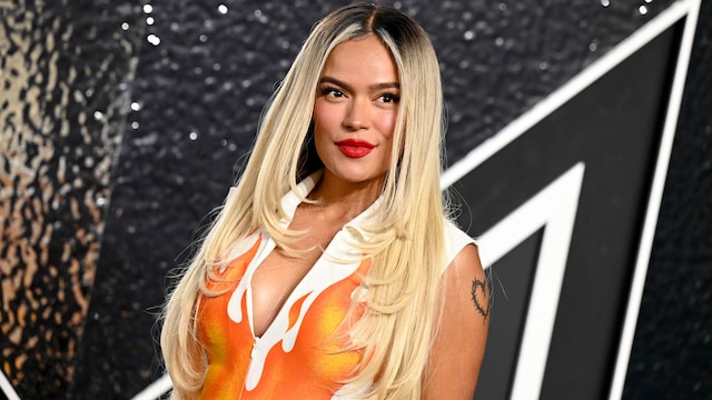 Karol G at the 2024 MTV Video Music Awards held at UBS Arena on September 11, 2024 in in Elmont, New York.  (Photo by Gilbert Flores/Billboard via Getty Images)