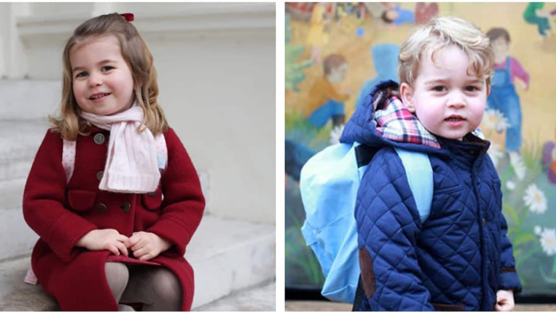Prince George, Princess Charlotte's first day of school photos