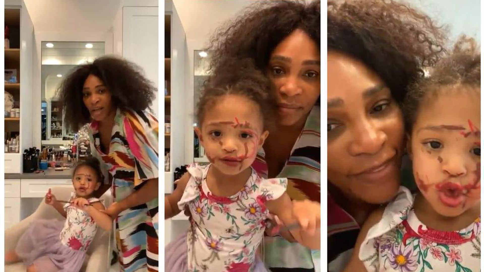 Serena Williams and daughter Olympia’s sweet – and hilarious – beauty moment will make your day