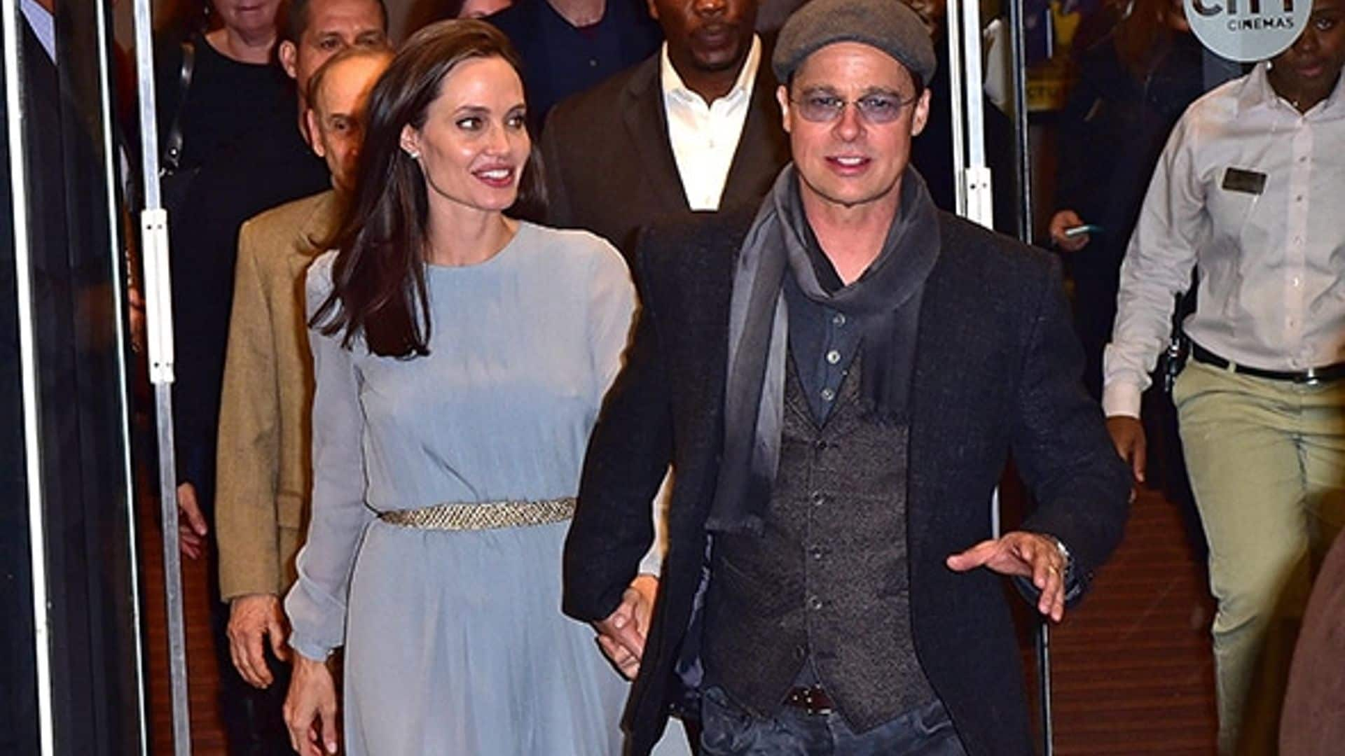 Angelina Jolie and Brad Pitt only have eyes for one another at 'By the Sea' screening