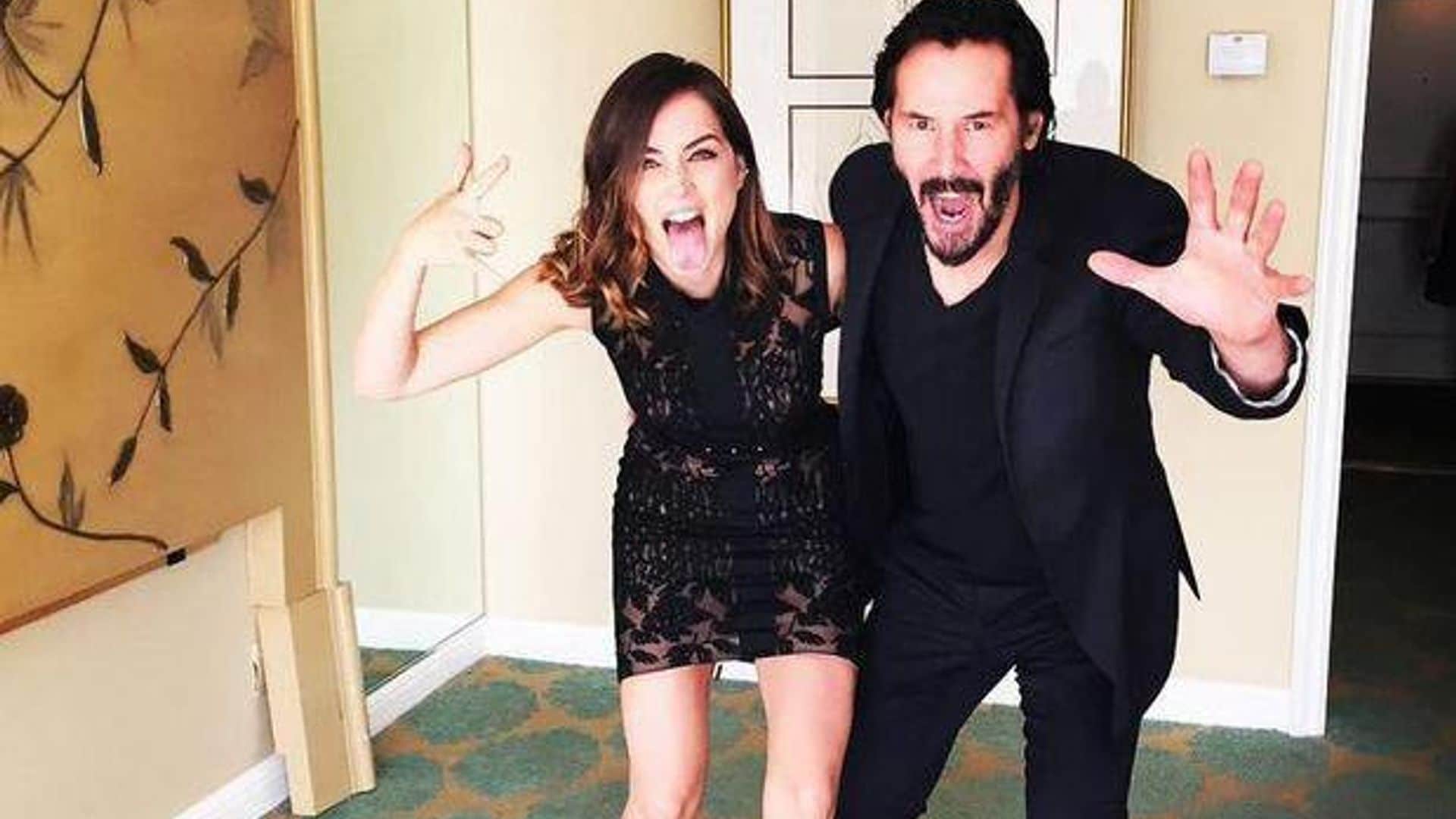 Keanu Reeves and co-star Ana de Armas have fun in Instagram snaps