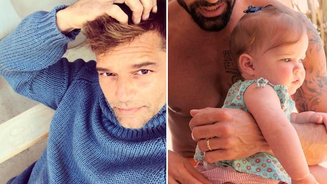 Ricky Martin and his family