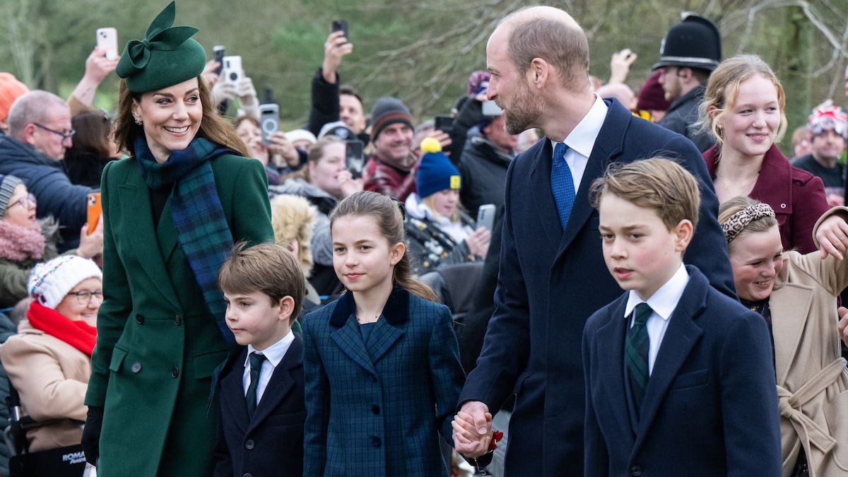 The Prince and Princess of Wales' family coordinates for Christmas appearance