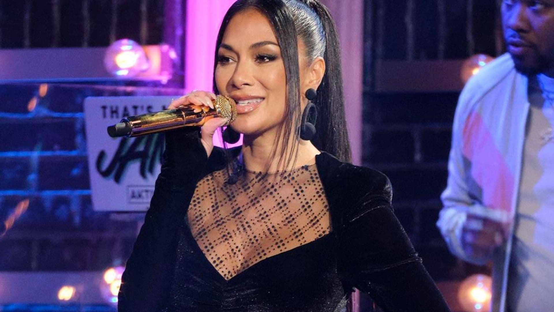 Nicole Scherzinger sings rock version of Celine Dion’s hit song: WATCH