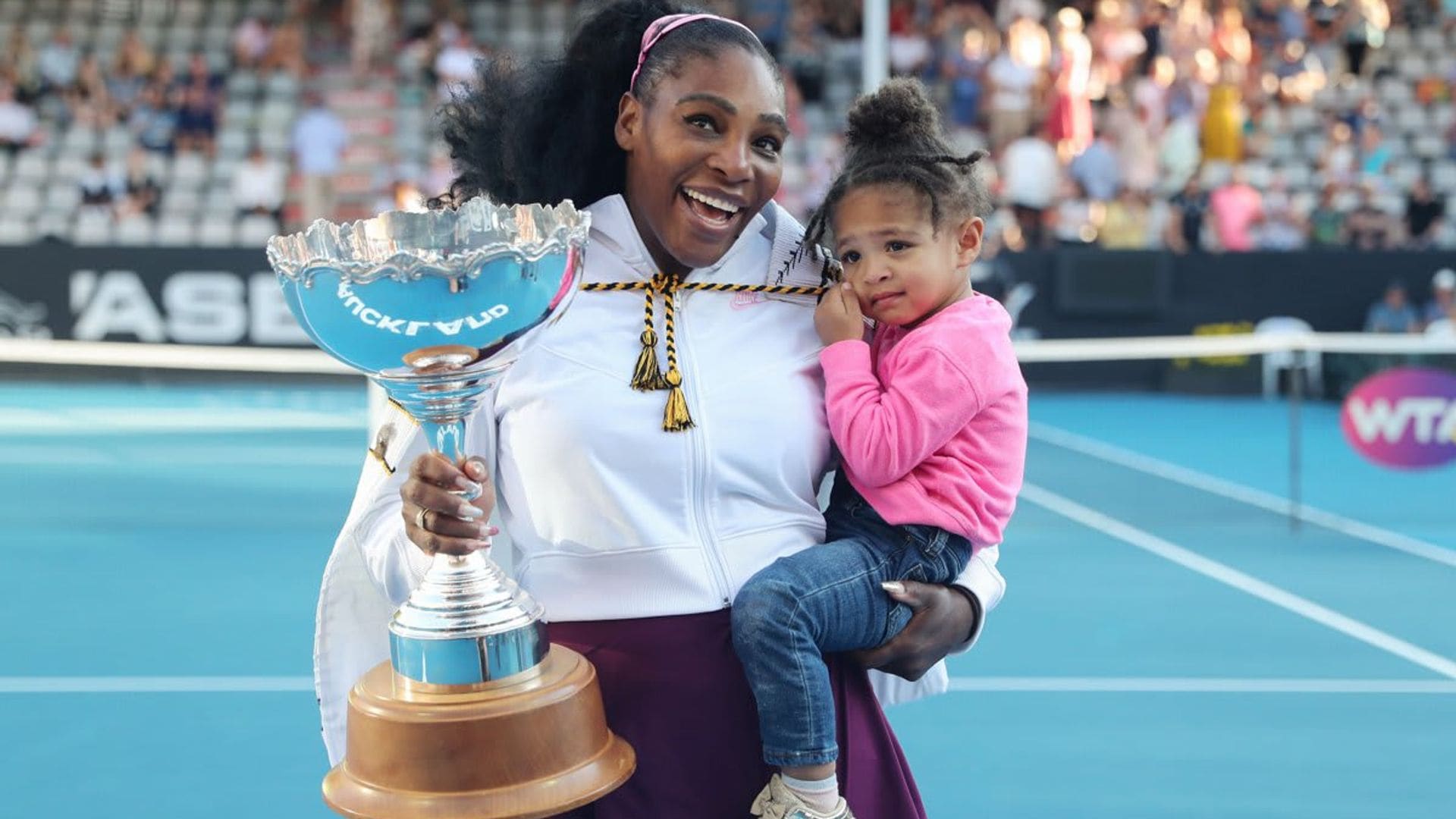 Olympia Ohanian waiting for mom Serena Williams to finish work is a whole mood