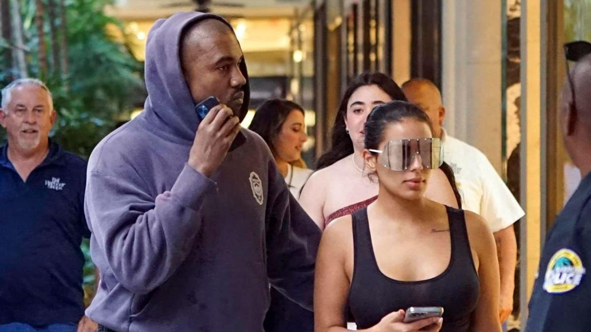 Kanye West spotted out shopping with Chaney Jones in Miami