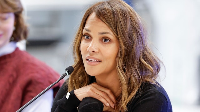 Halle Berry speaks during a roundtable discussion highlighting women's health research at University of Illinois on January 11, 2024 in Chicago, Illinois. (Photo by Kamil Krzaczynski/Getty Images)