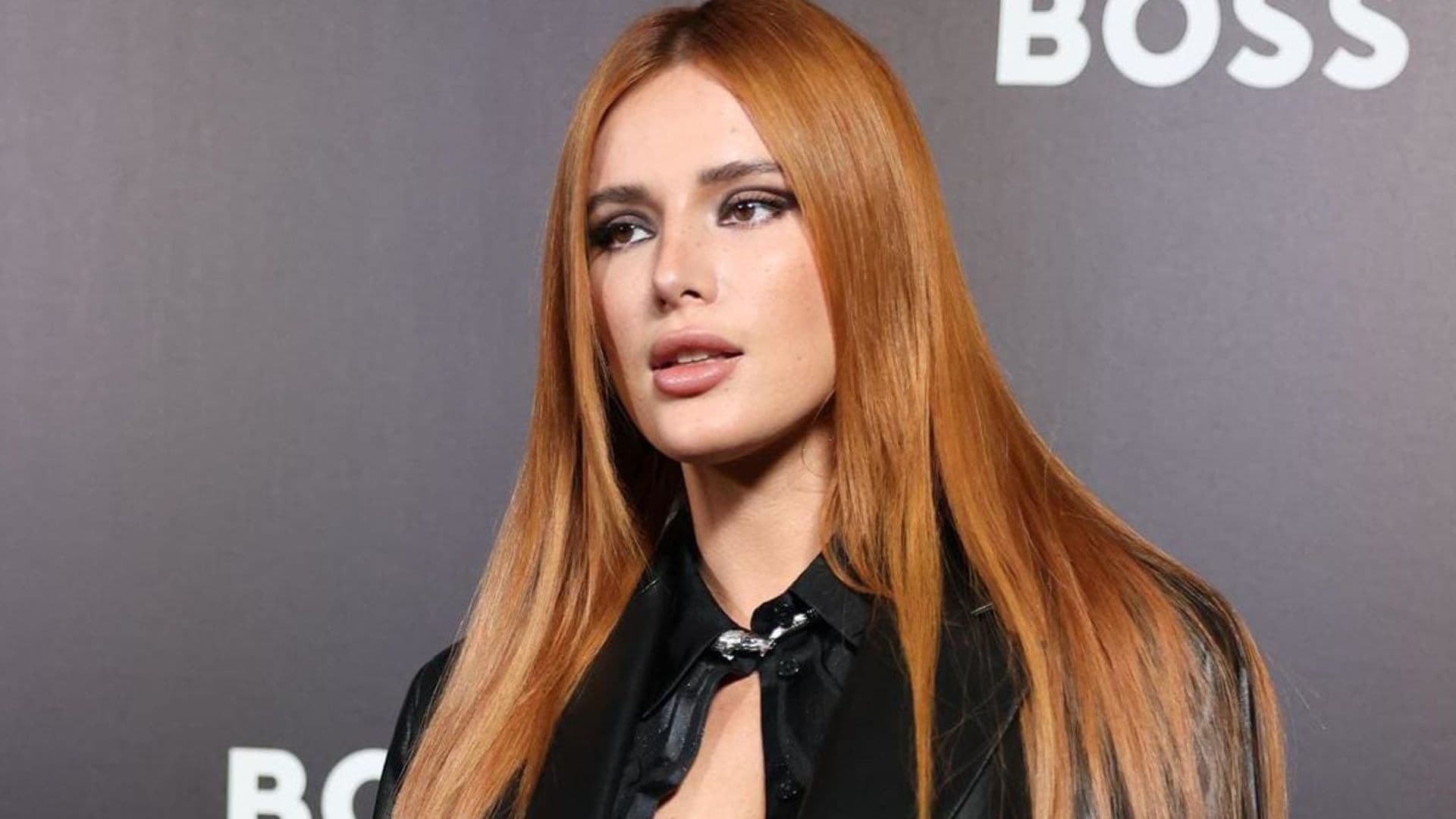 Bella Thorne sizzles with an all-leather outfit at Milan Fashion Week