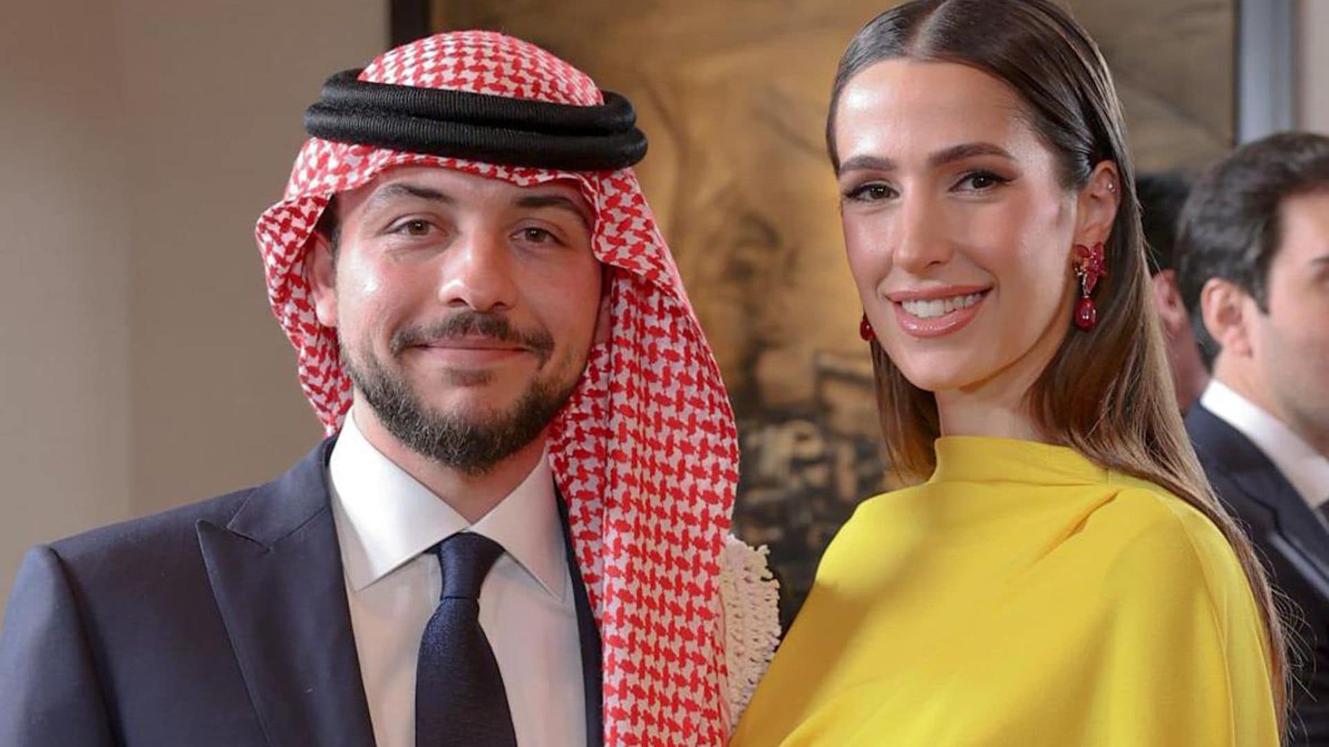 Crown Prince Hussein and fiancée make joke after royal wedding