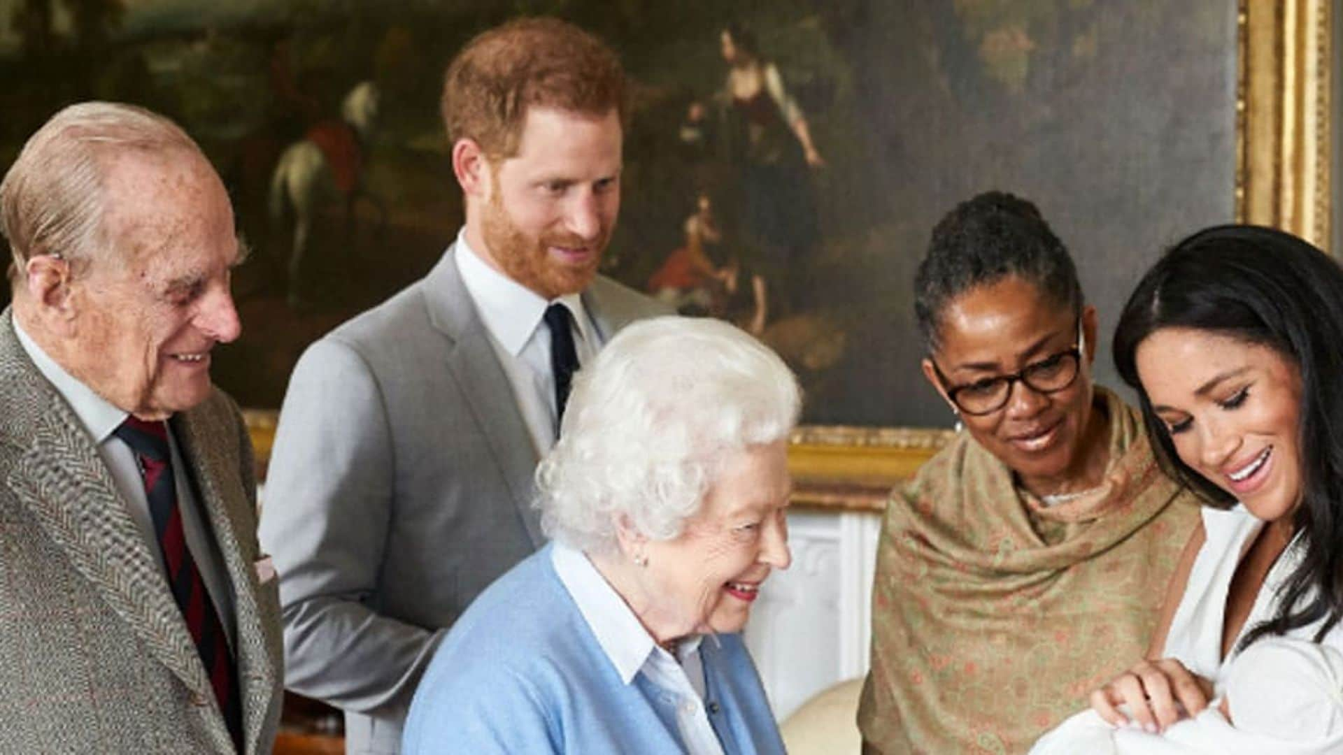 Queen Elizabeth beams with joy in photo from first meeting with great-grandson Archie Harrison