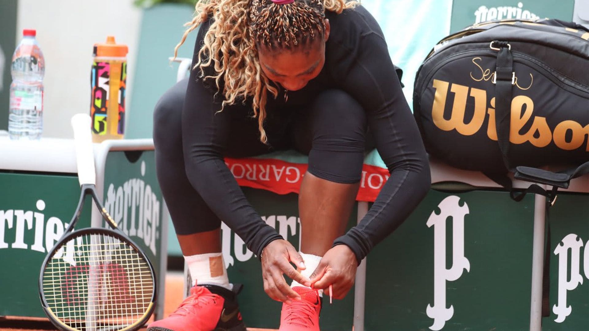 Guess what Serena Williams forgot to take to practice