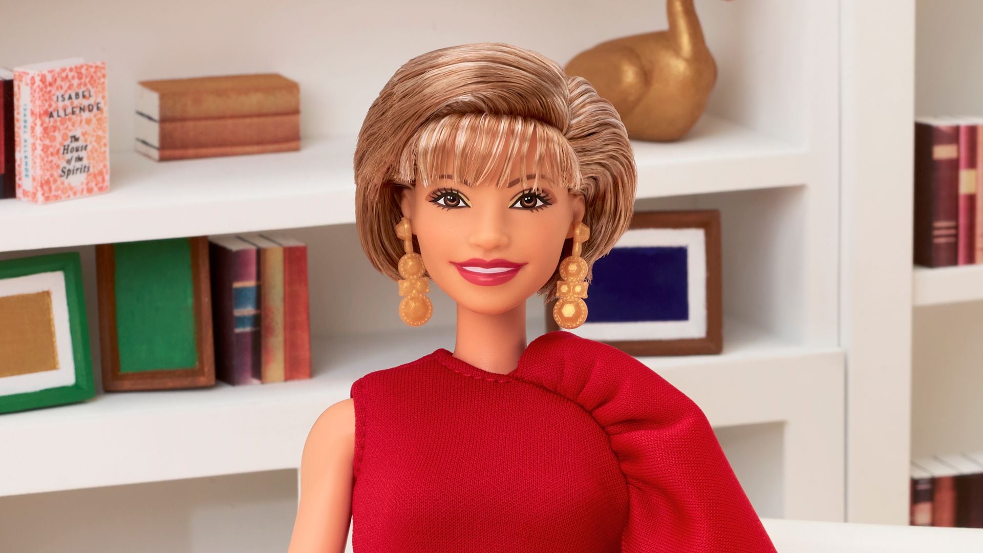 Isabel Allende is honored with a Barbie doll to start the celebrations for Hispanic Heritage Month