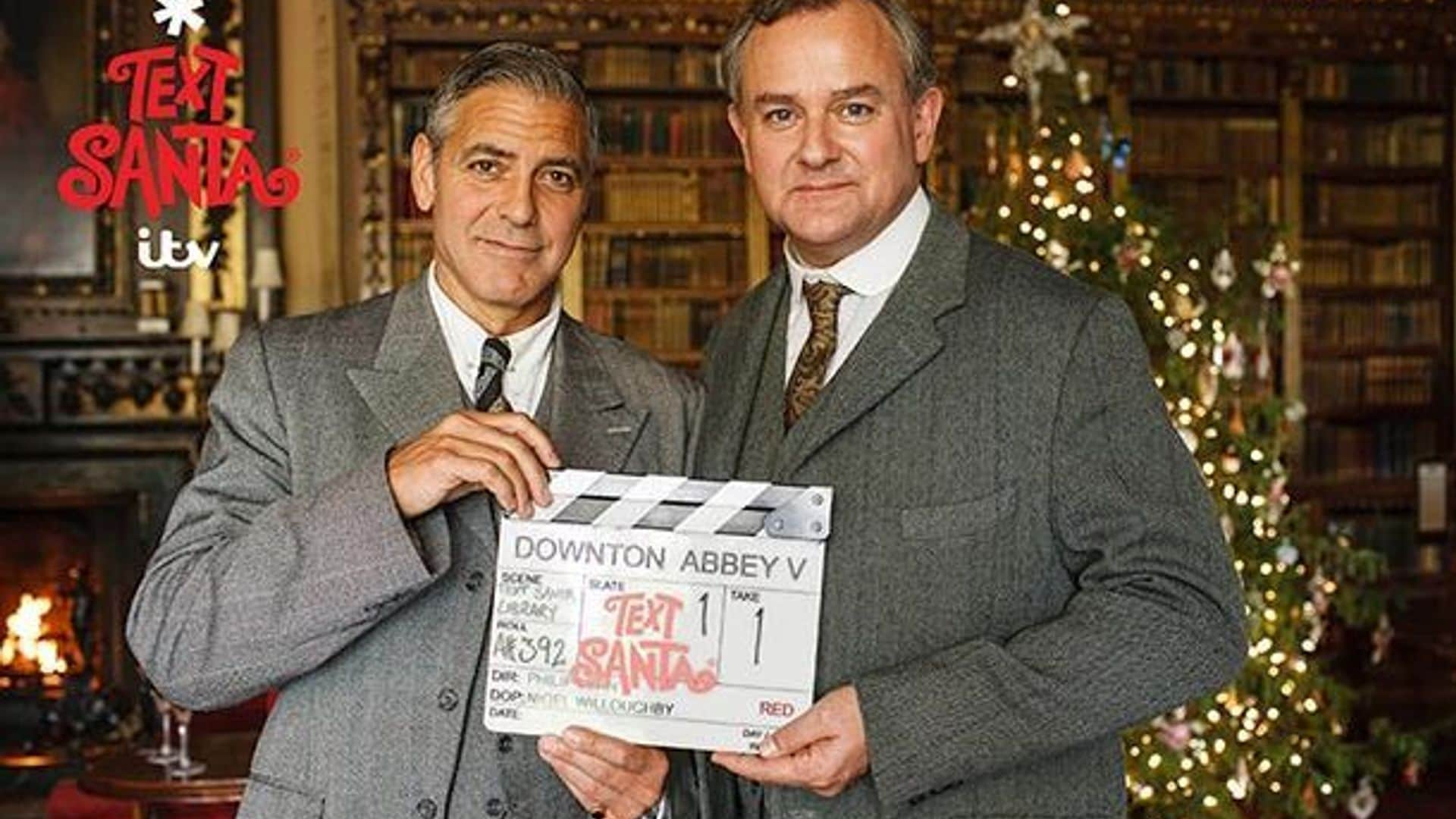 George Clooney hits the set of 'Downton Abbey' Christmas special