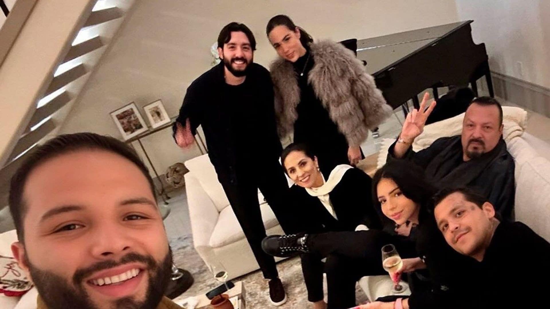 Ángela Aguilar welcomes the New Year with family, loved ones, and Christian Nodal