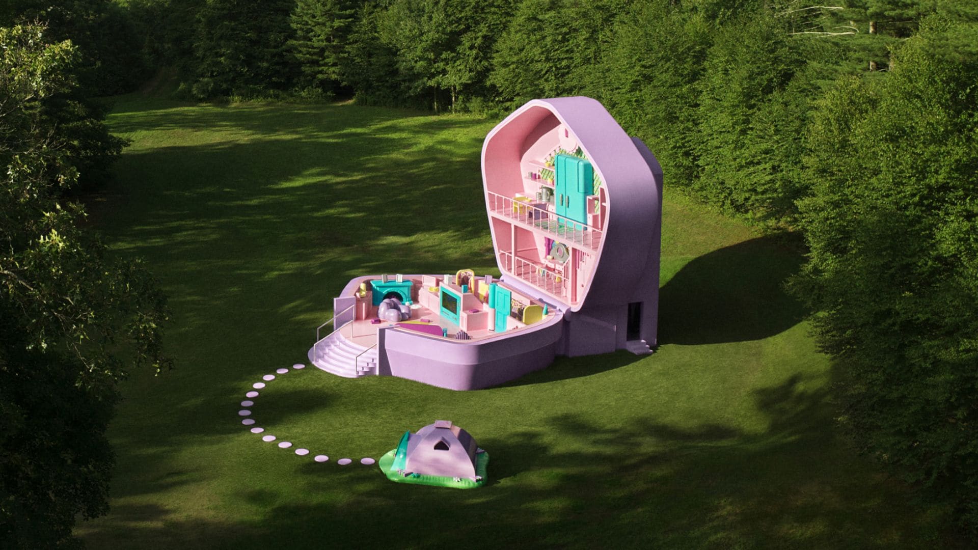 Airbnb debuts life-sized Polly Pocket 90s dream house