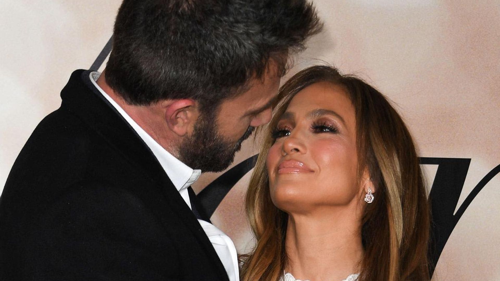 Jennifer Lopez and Ben Affleck celebrate their one-year anniversary sorrounded by their kids