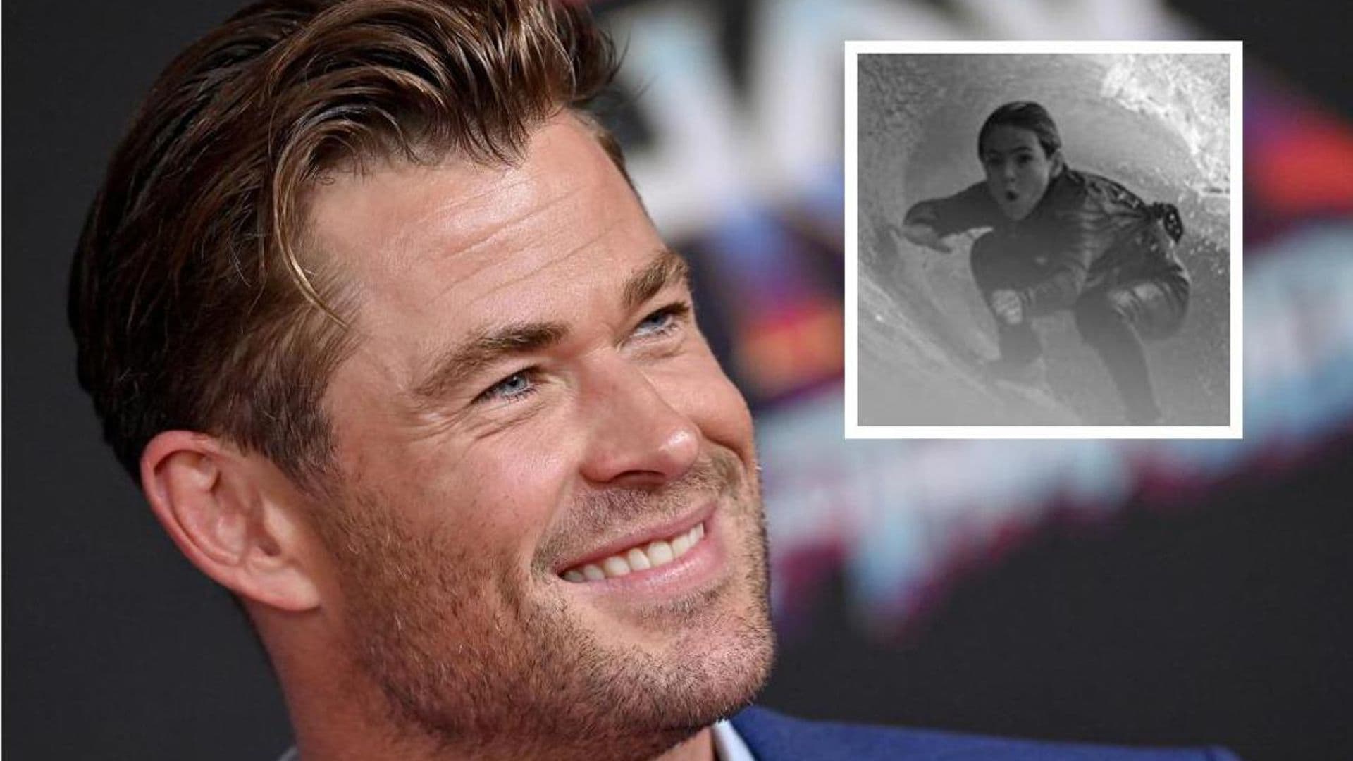 Chris Hemsworth proudly shows off his 8-year-old son’s impressive surfing skills