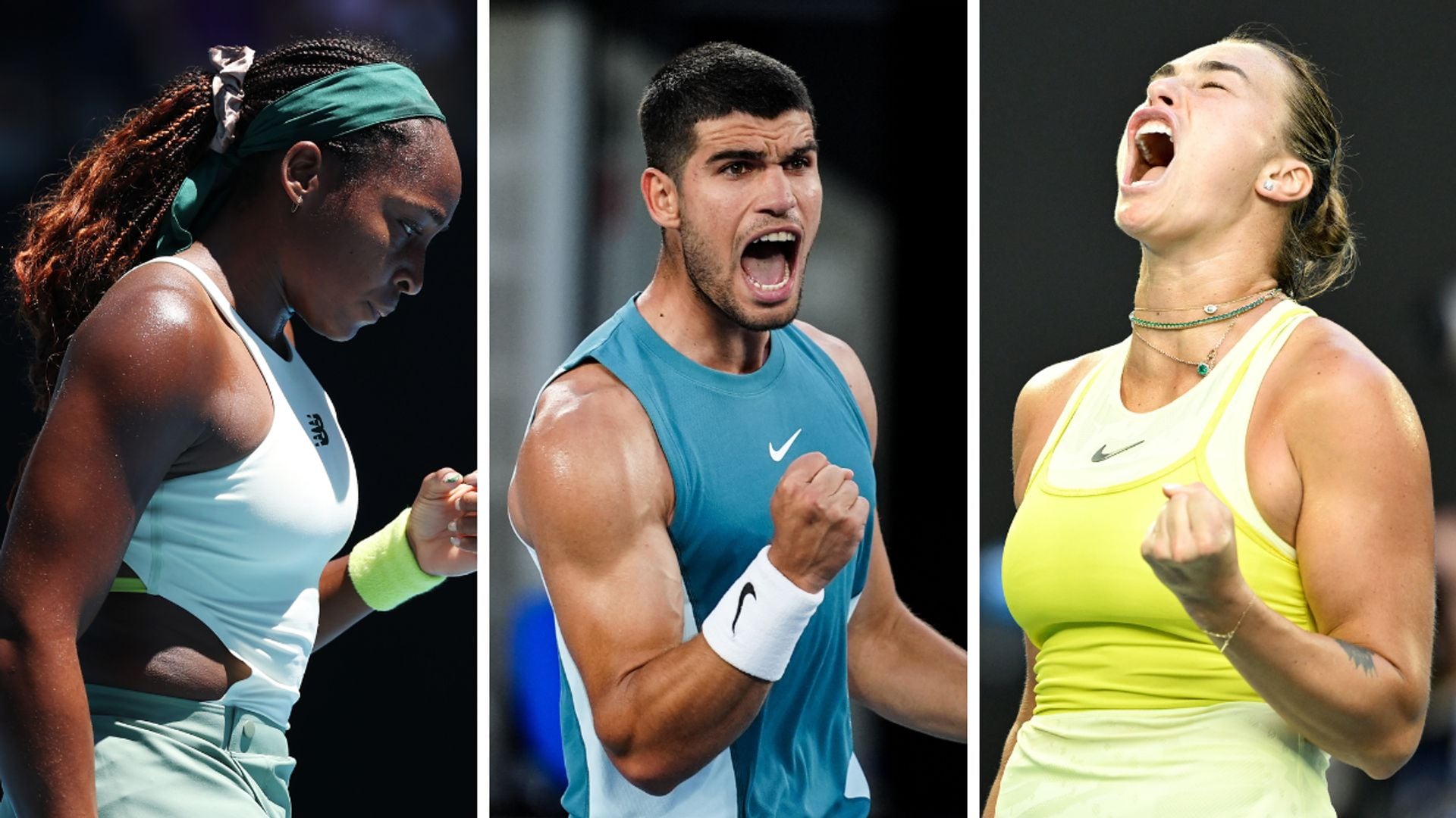 Coco Gauff, Carlos Alcaraz, and more of the Australian Open's best on court looks