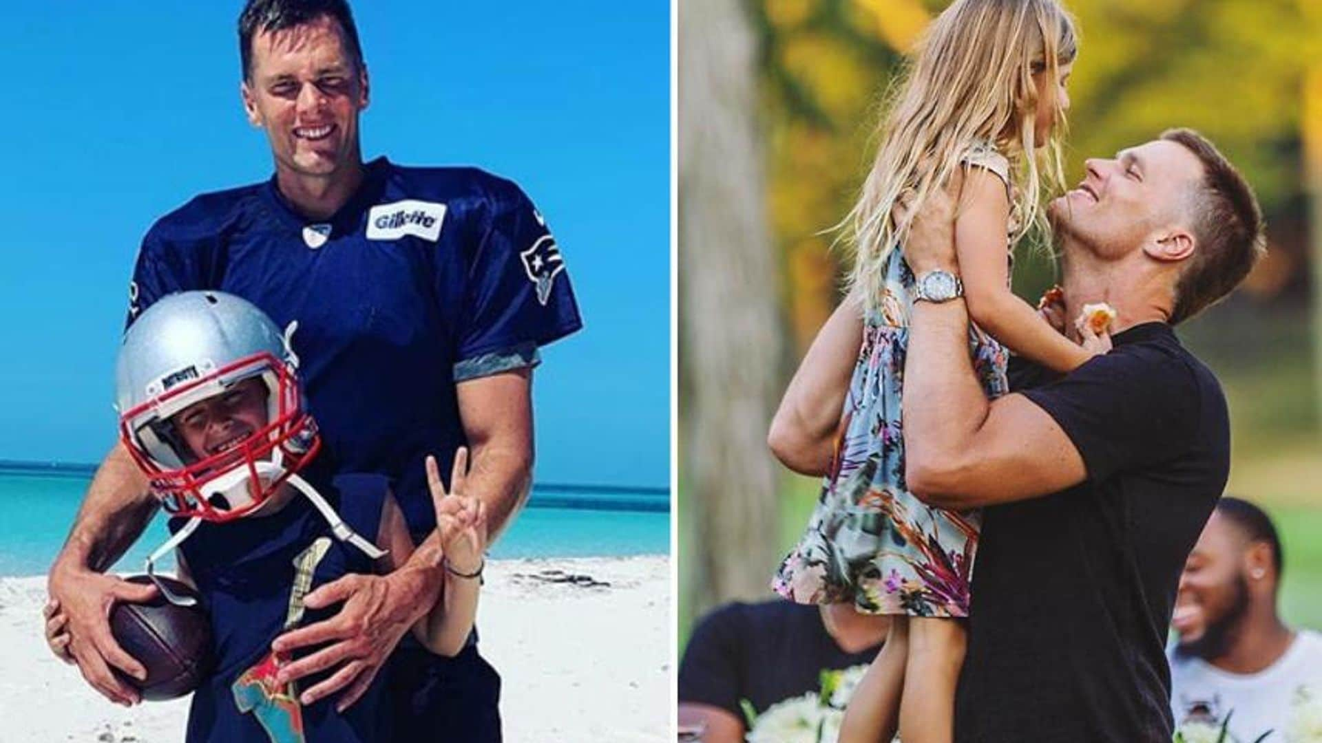 Tom Brady, orgulloso de lo grandes y guapos que están sus tres hijos