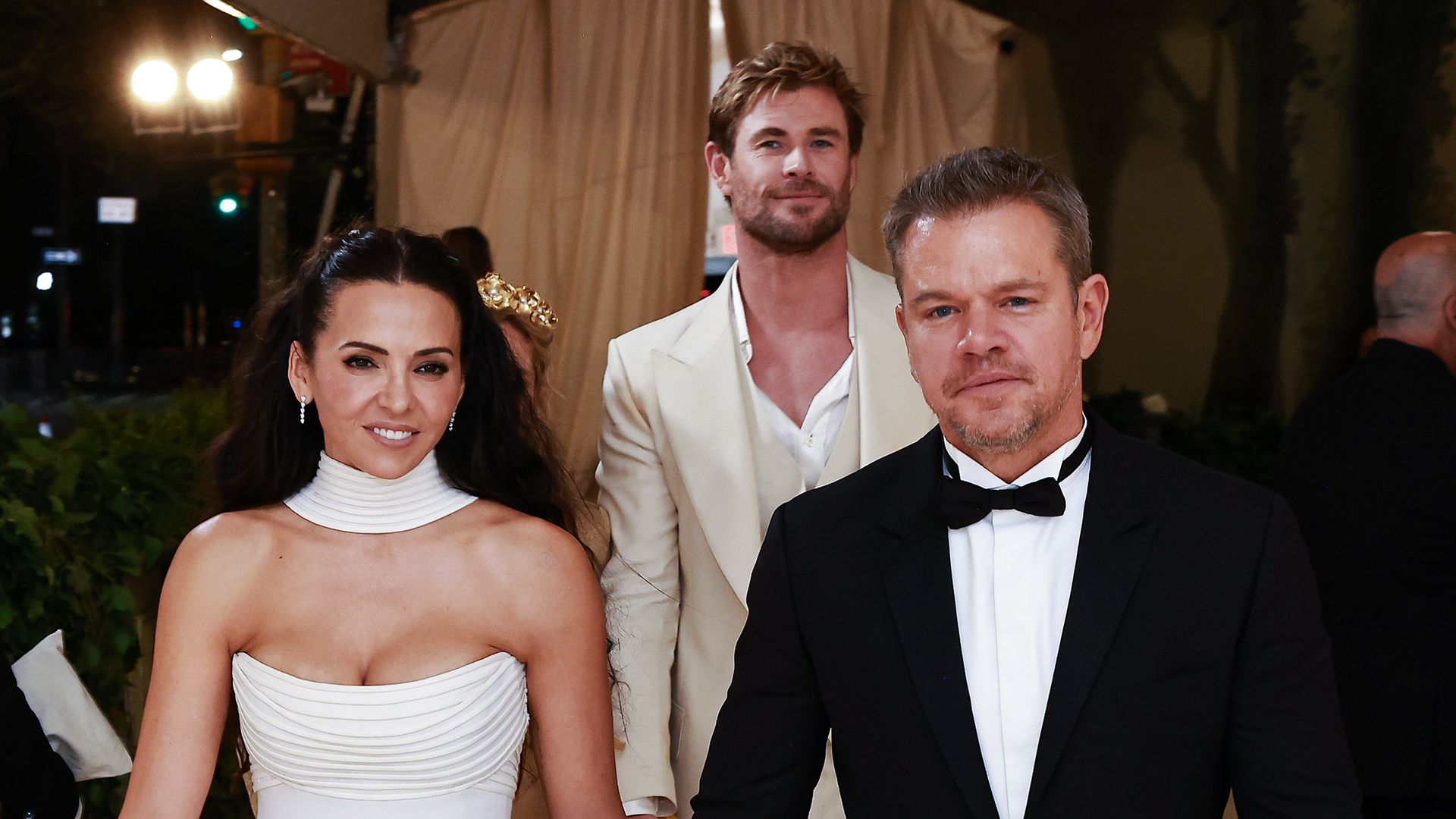 Chris Hemsworth, Matt Damon, and his wife Luciana touch down in Australia via private jet