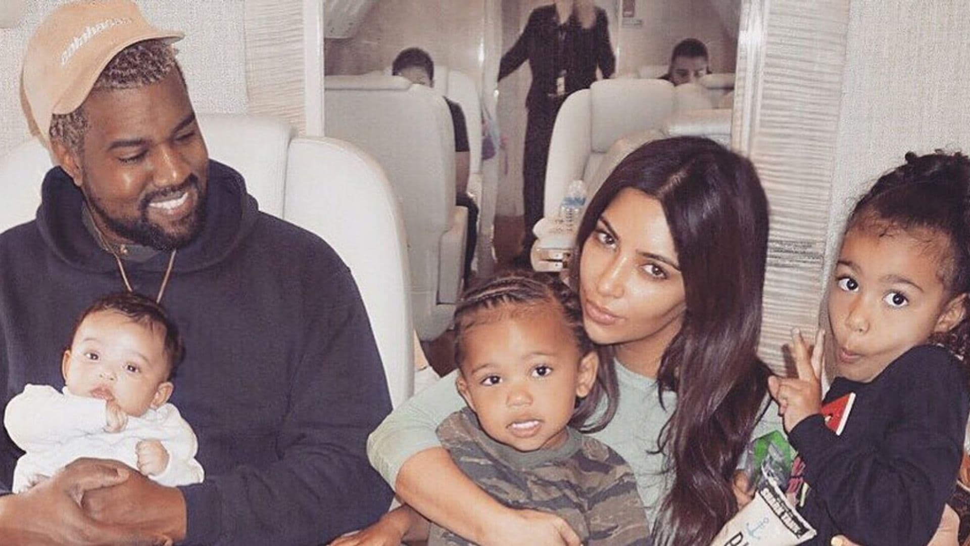 Kim Kardashian and Kanye West family