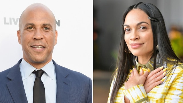 Rosario Dawson and Cory Booker