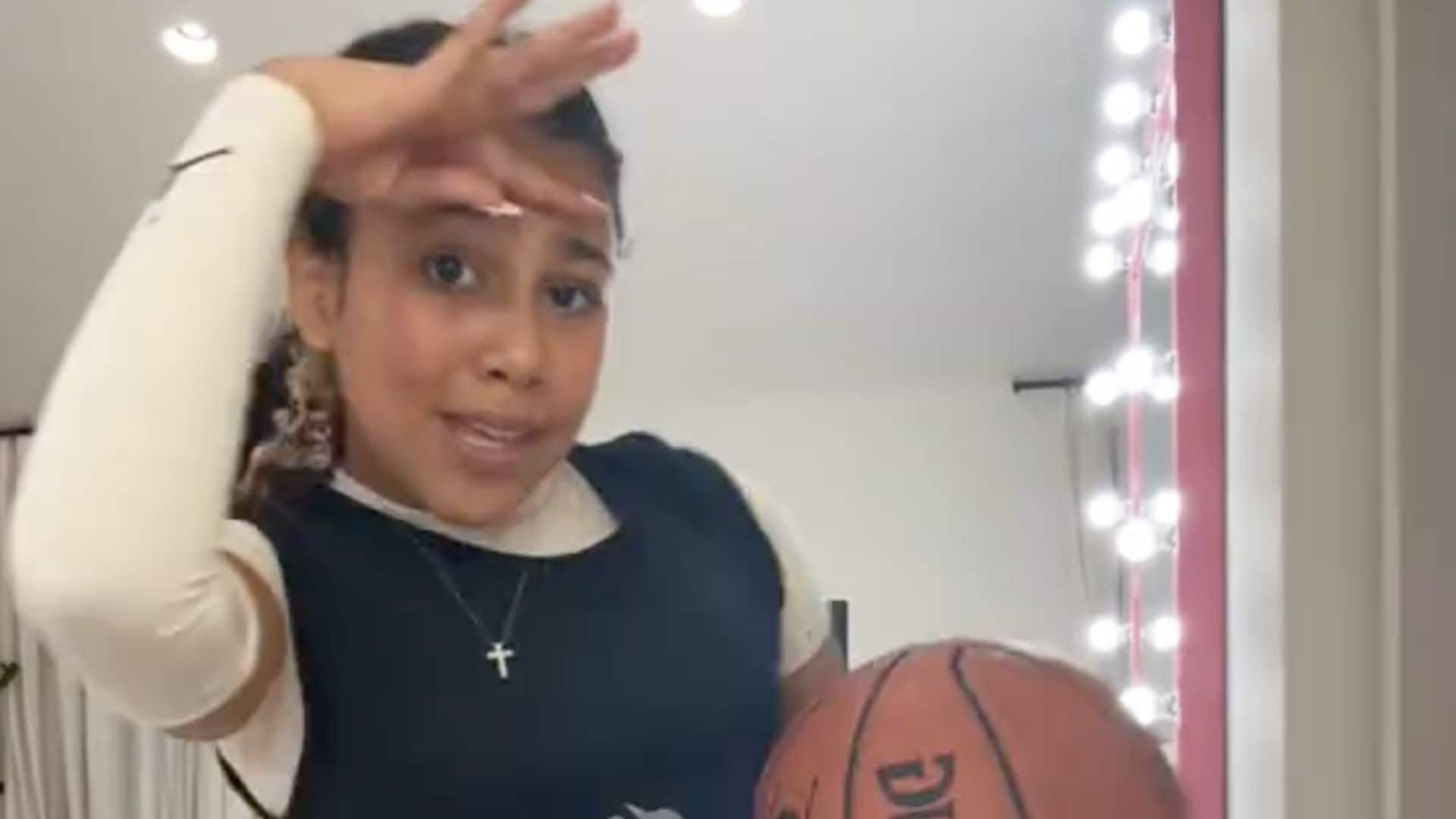 North West shows off her impressive basketball skills in must-see video