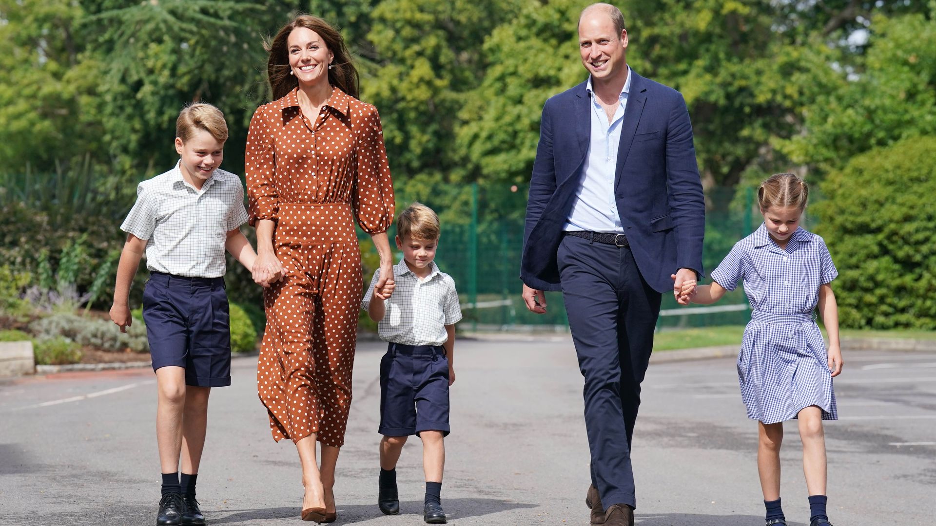 The Prince and Princess of Wales spotted at festival with George, Charlotte and Louis