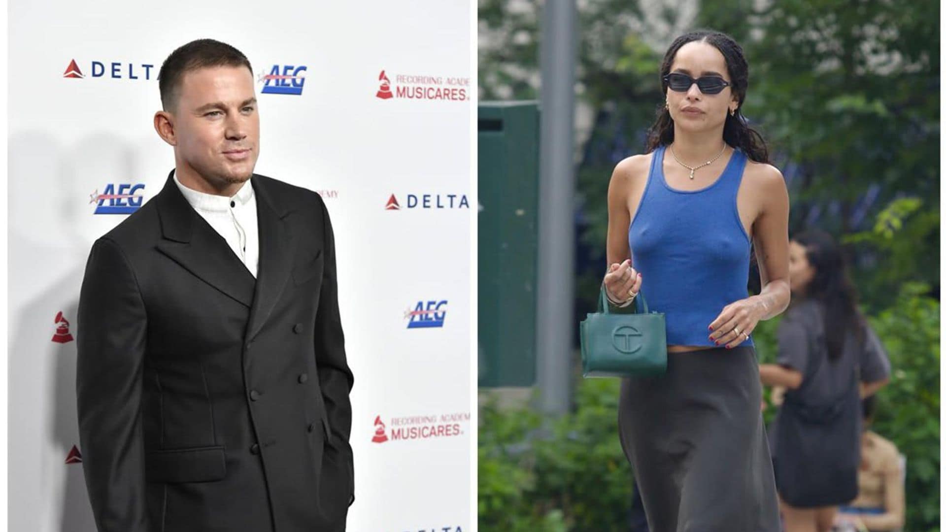 Zoe Kravitz and Channing Tatum went grocery shopping and grabbed food together