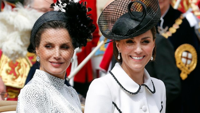 Queen Letizia channels one of Kate Middleton's most iconic looks to date