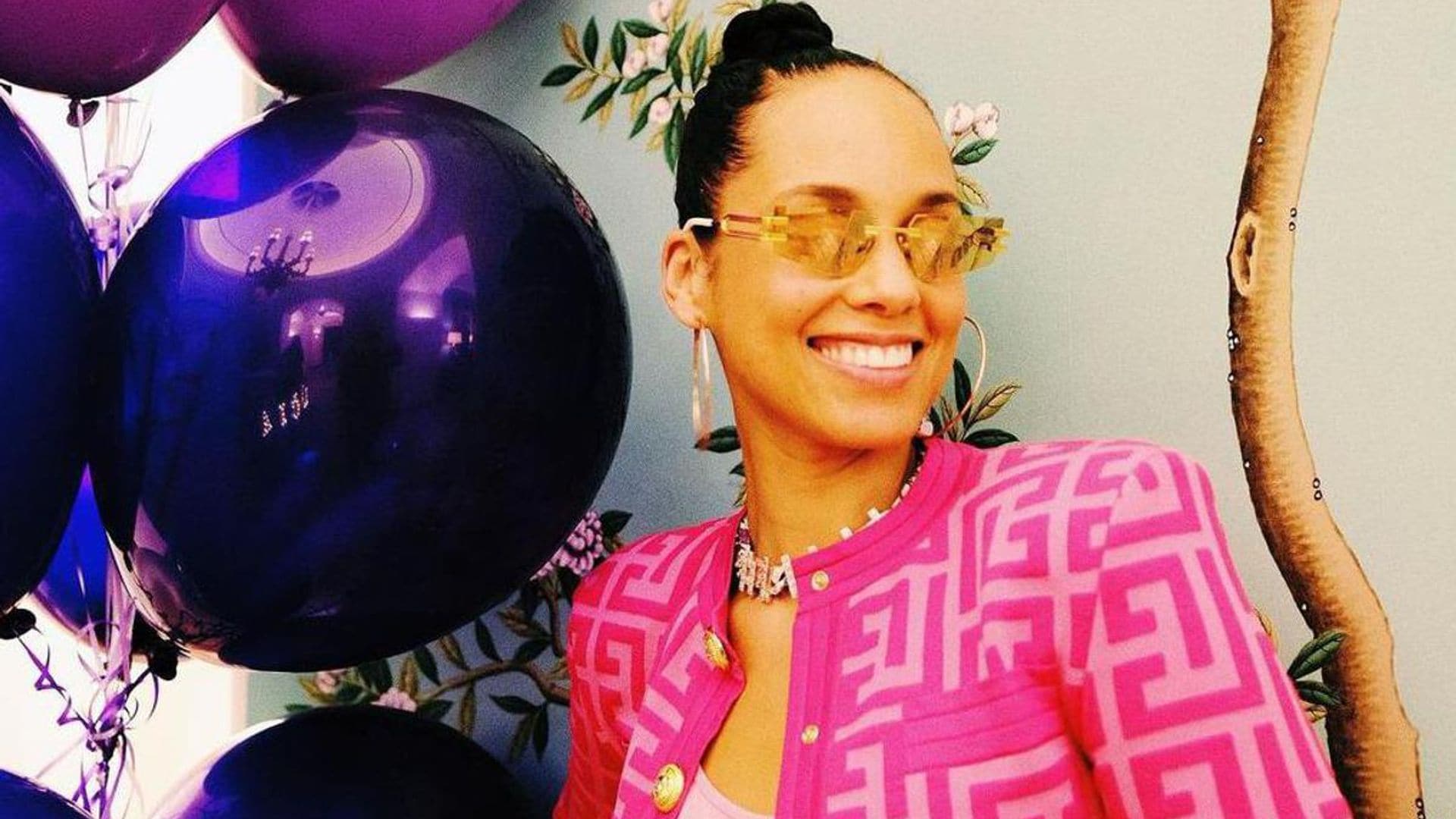 Alicia Keys gives fans a look at the amazing surprise party Swizz Beatz planned