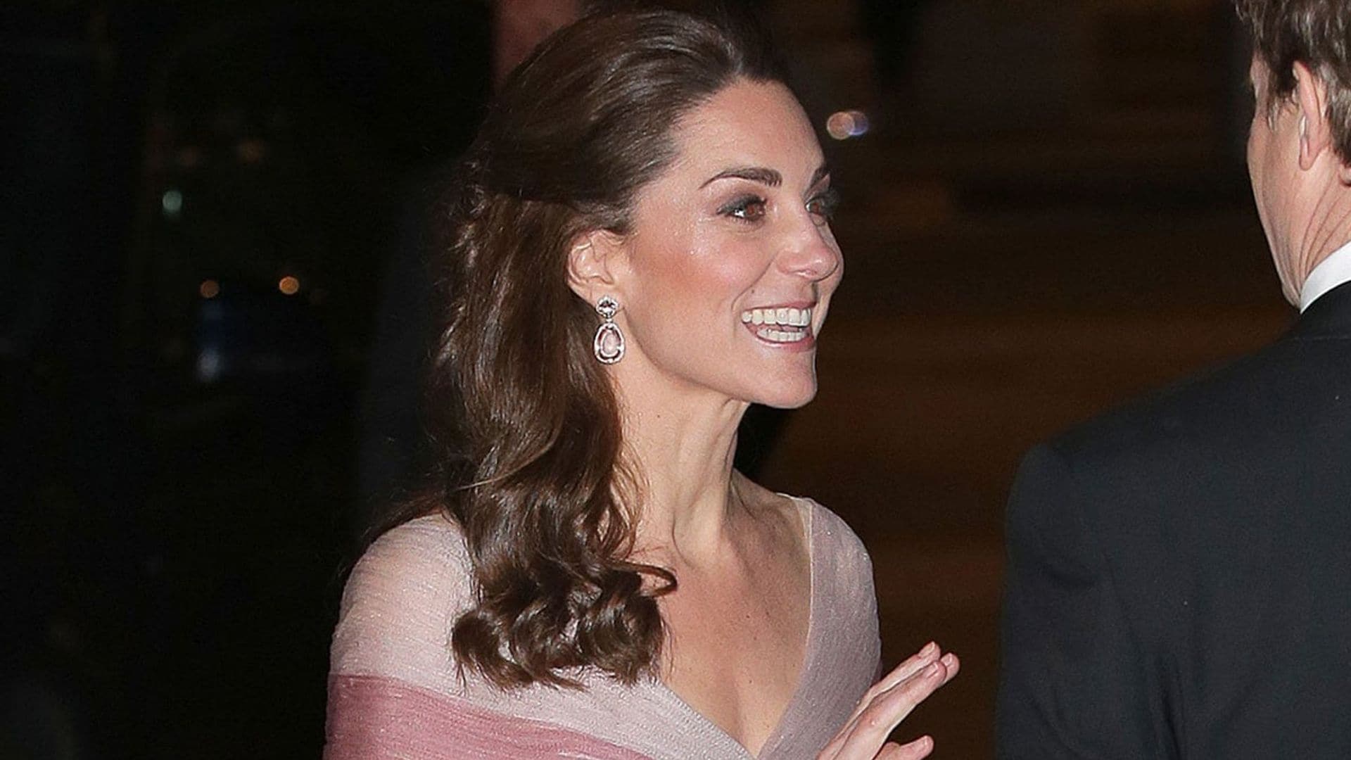 Kate Middleton wows in dusty pink Gucci gown on glam London night out