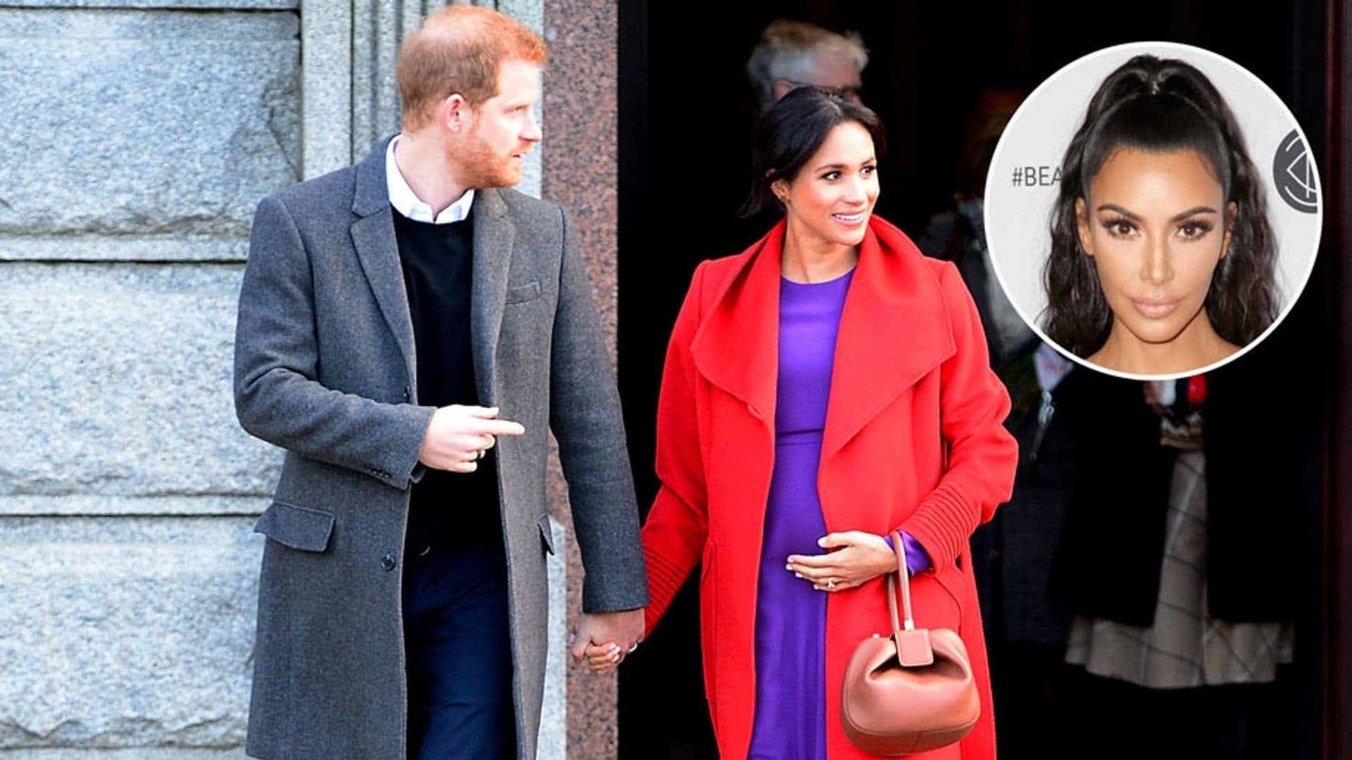 Meghan Markle and Kim Kardashian maternity style