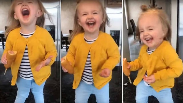 viral baby dancing beyonce corndog